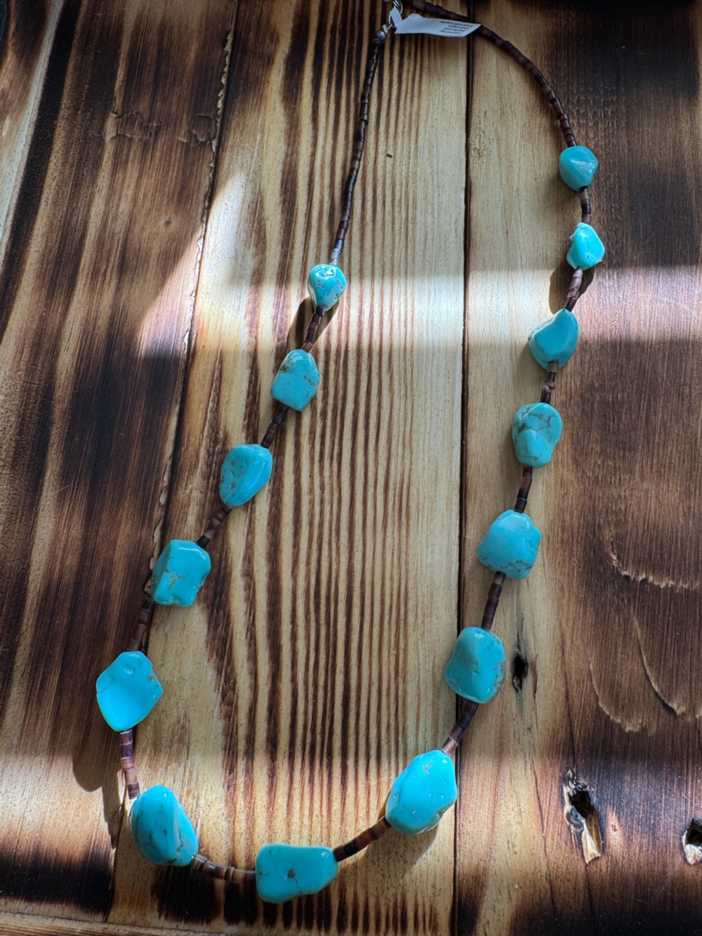 Native American Turquoise Nugget Necklace